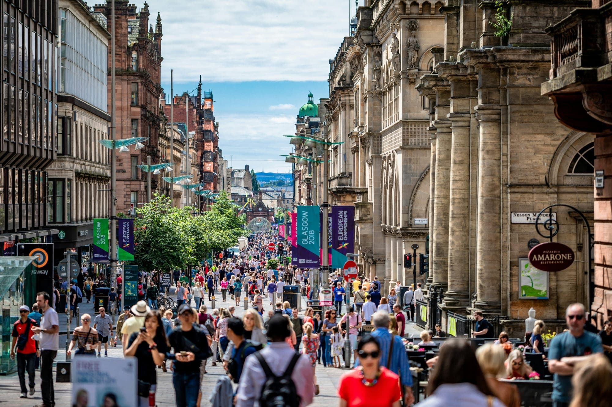 Stadtbild von Glasgow